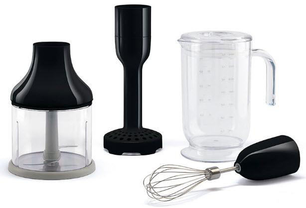 SMEG HBAC11BL sada nástavců pro tyčový mixér - černá