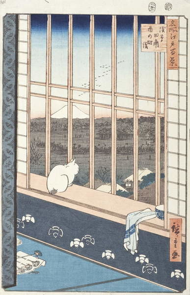 Ando or Utagawa Hiroshige Obrazová reprodukce Asakusa Rice Fields and Festival of Torinomachi, Ando or Utagawa Hiroshige, 26.7 × 40 cm