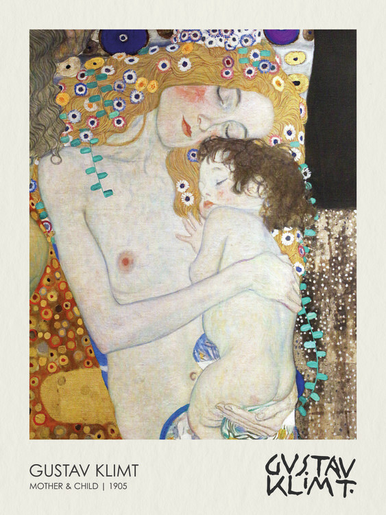 Gustav Klimt Obrazová reprodukce Mother and Child (1905), Gustav Klimt, 30 × 40 cm