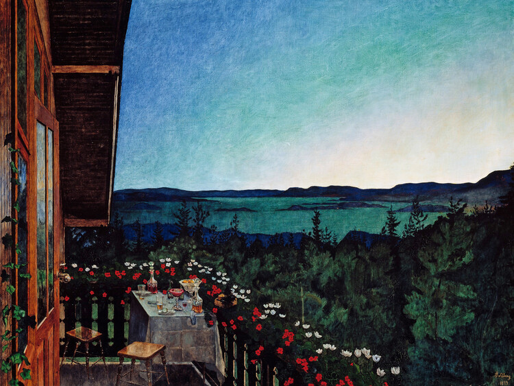 Harald Sohlberg Obrazová reprodukce Summer Nights, Harald Sohlberg, 40 × 30 cm