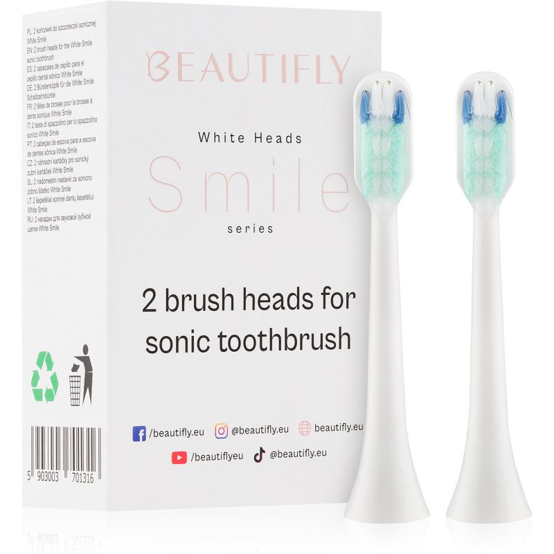 Beautifly White Smile Toothbrush Tips náhradní hlavice pro zubní kartáček 2 ks