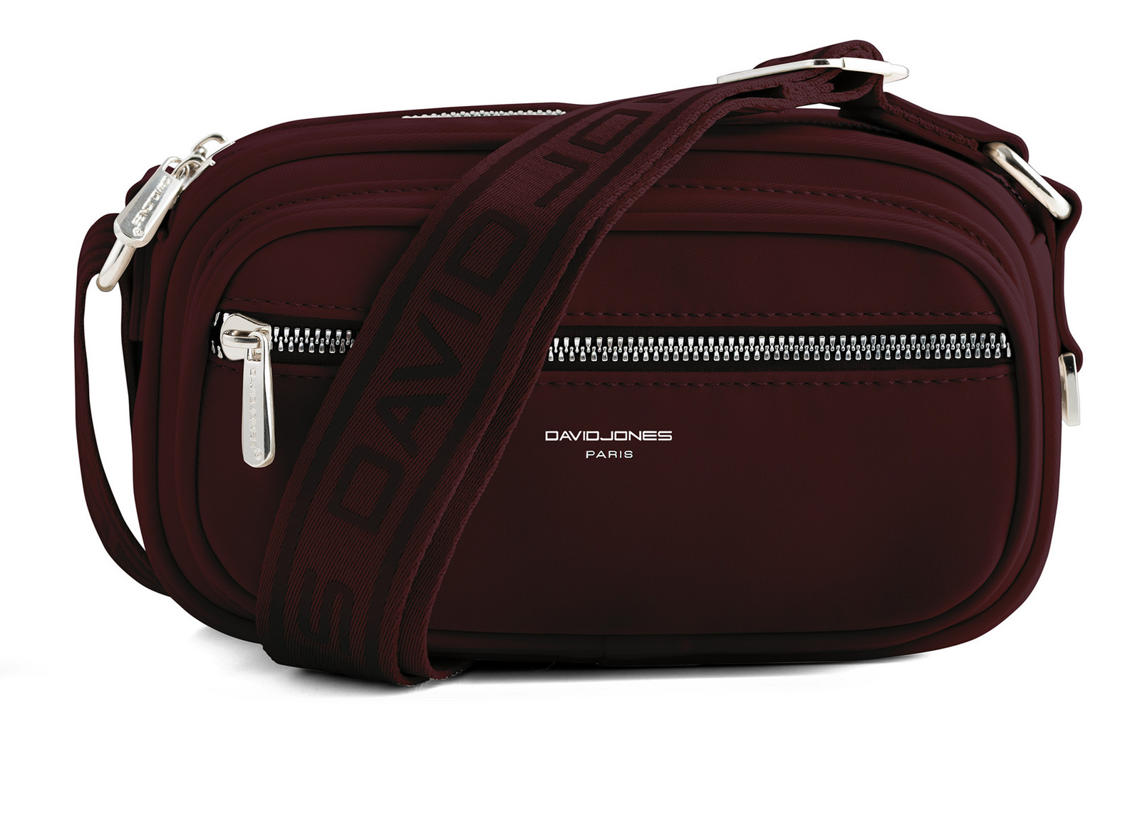 David Jones Dámská crossbody kabelka CM6907A Bordeaux