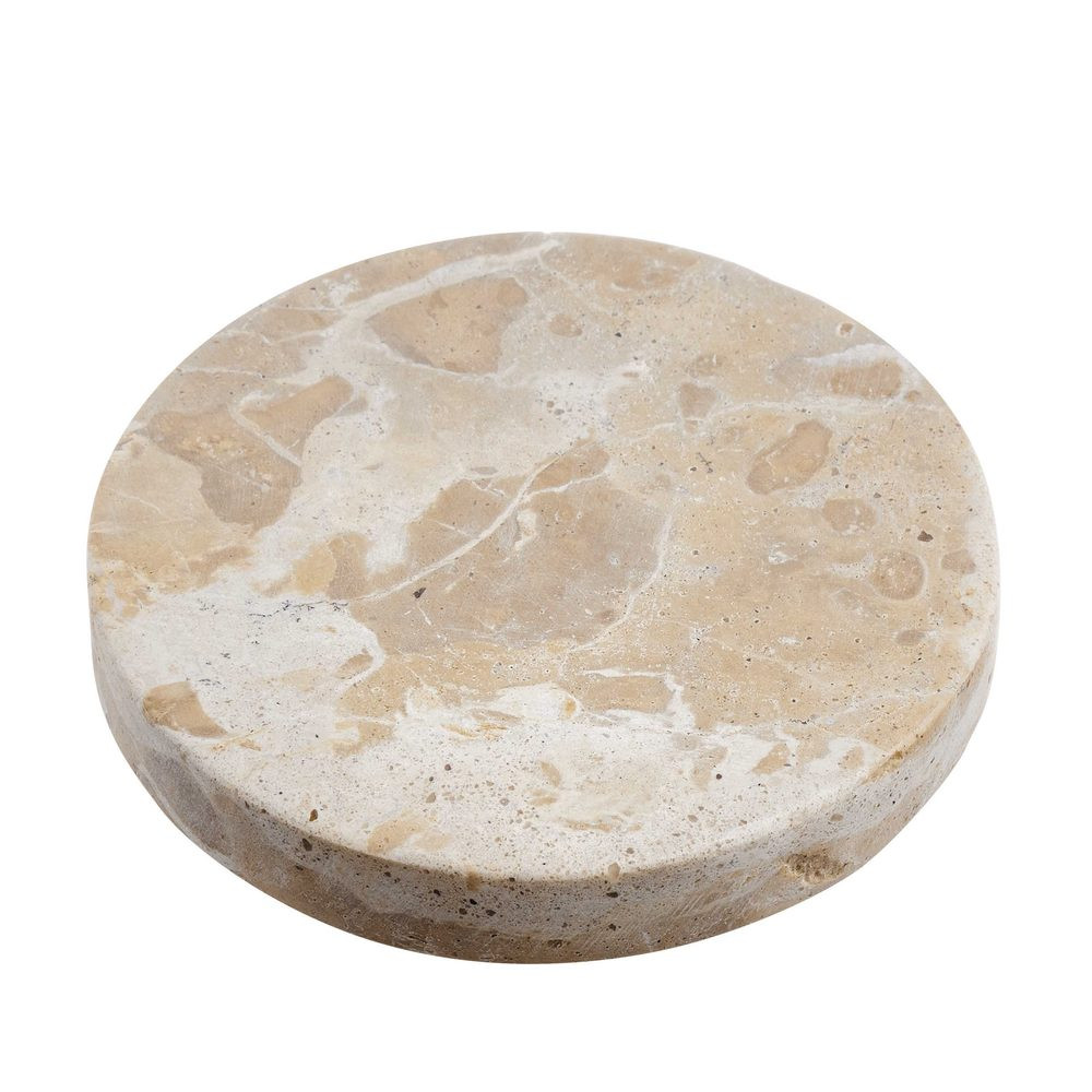 MARBLE Podtácek mramorový 10 cm - béžová