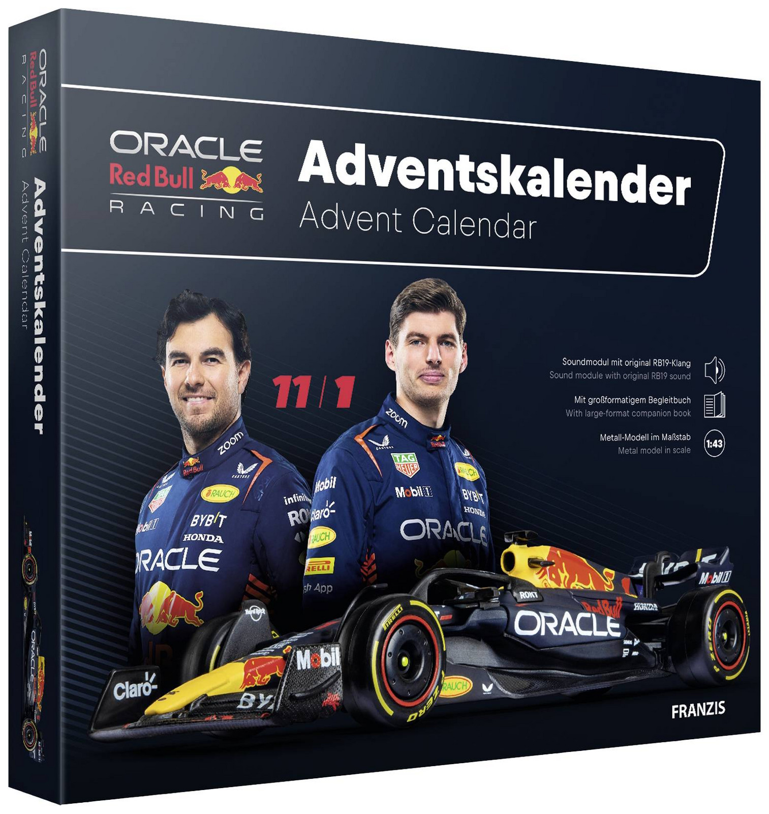 Franzis Verlag Oracle Red Bull Racing stavebnice adventní kalendář