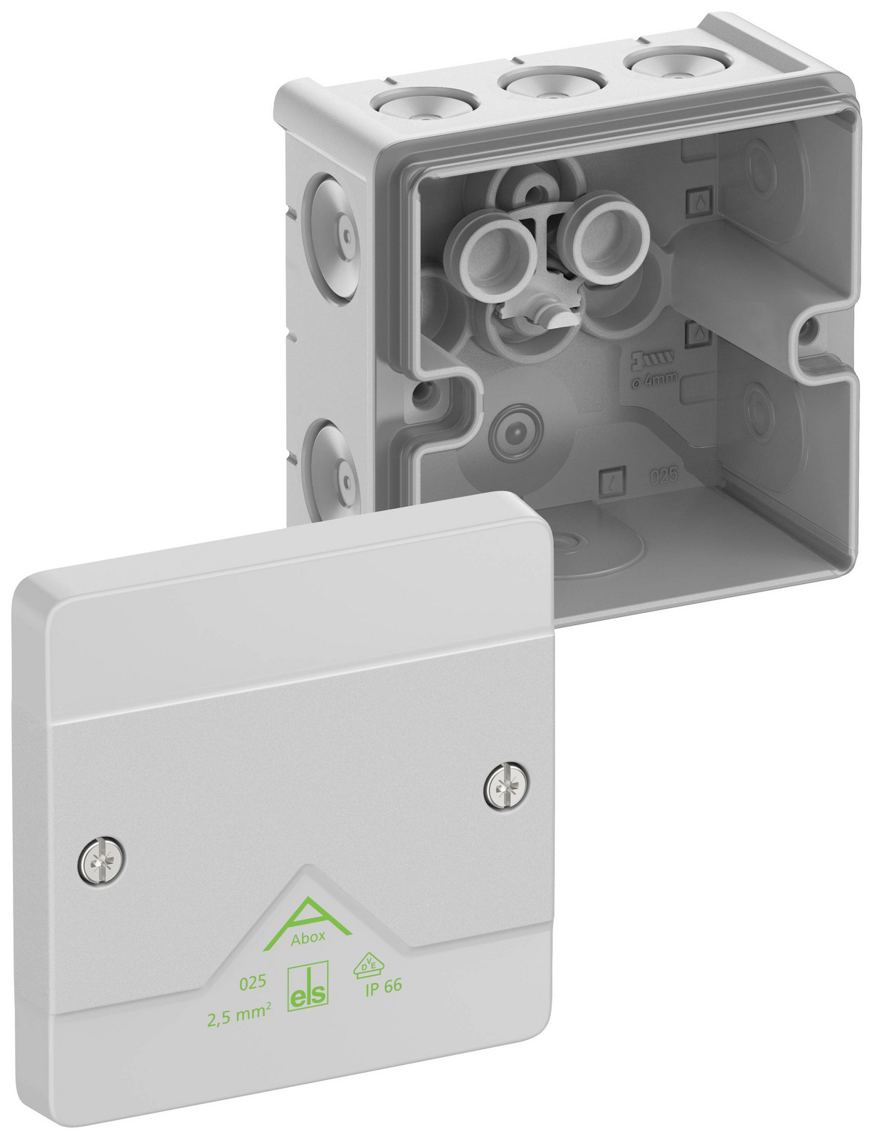 Krabice Spelsberg Abox 025-L IP66 šedá 87x87x52mm 80240001