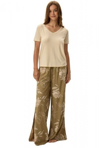 Piżama 41873 Fleur oliwkowa L olivová