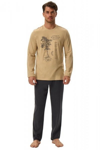 Piżama 41905 Jerry beżowa 2XL béžová