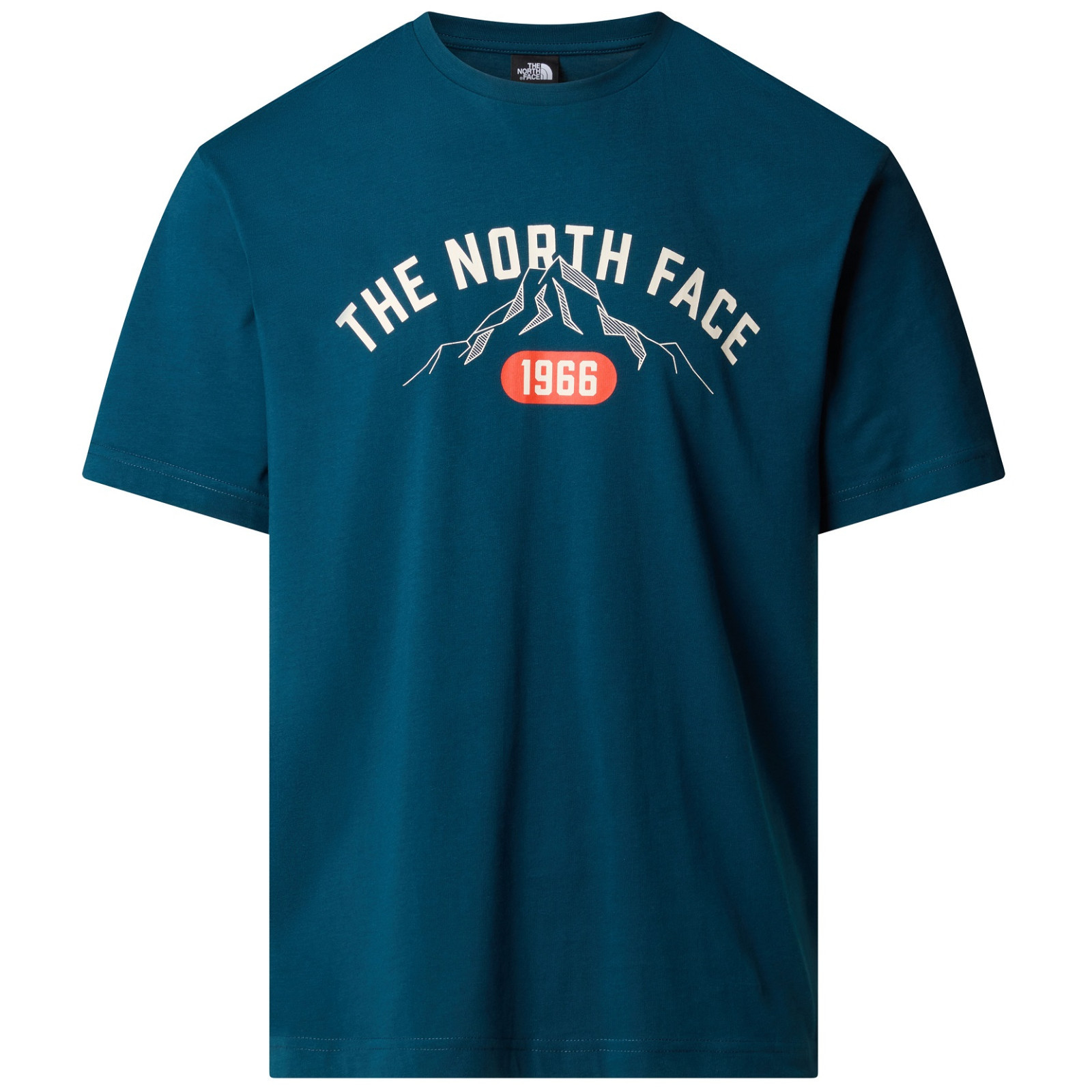 Pánské triko The North Face M S/S Tee Varsity Graphic Velikost: L / Barva: modrá