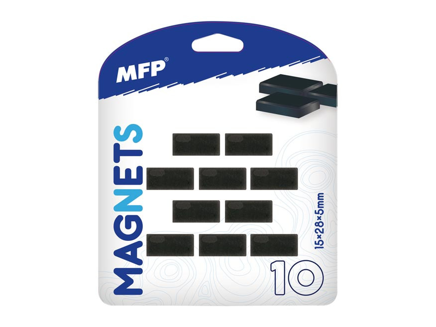 MFP 4200309 Magnet obdélník 15x28mm blister 10ks