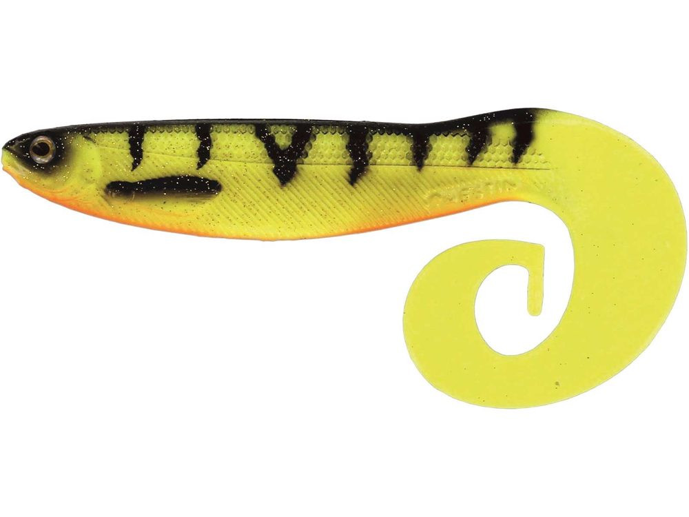 Westin Gumová nástraha Curlteez Curltail Fire Perch 1ks - 7cm  3,5g