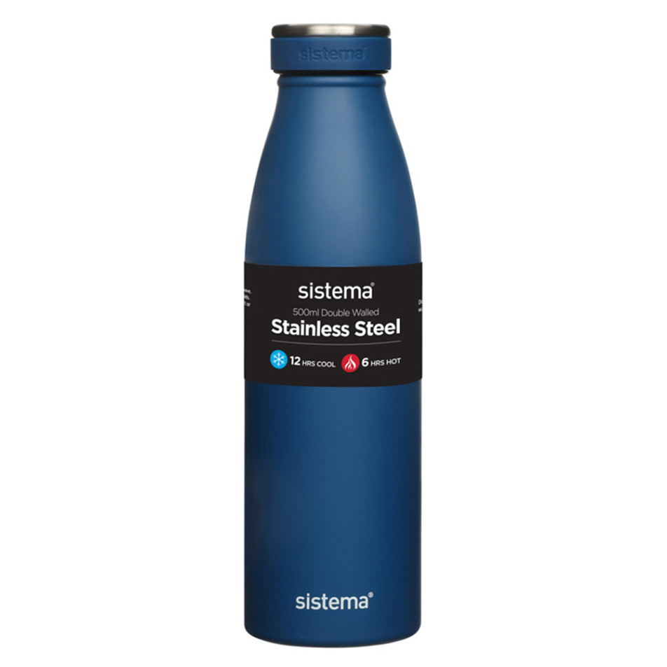 SISTEMA Hydrate Termoláhev Stainless Steel modrá 500 ml