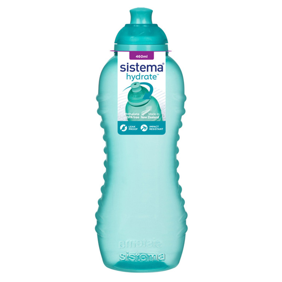 SISTEMA Hydrate Láhev Squeeze Twist ‘n’ Sip zelená 460 ml