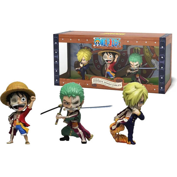 Kolekce figurek Freeny's Hidden Dissectibles One Piece S1 Trios – Luffy,  Zoro, Sanji