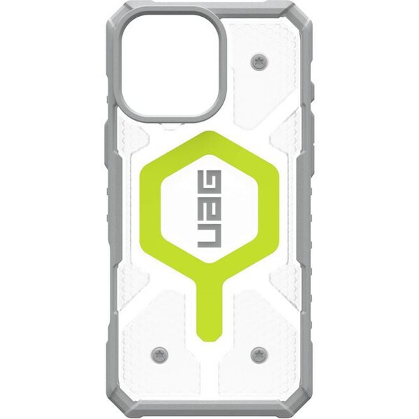 UAG Pathfinder Clear Magsafe kryt iPhone 16 Pro Max Active Neon