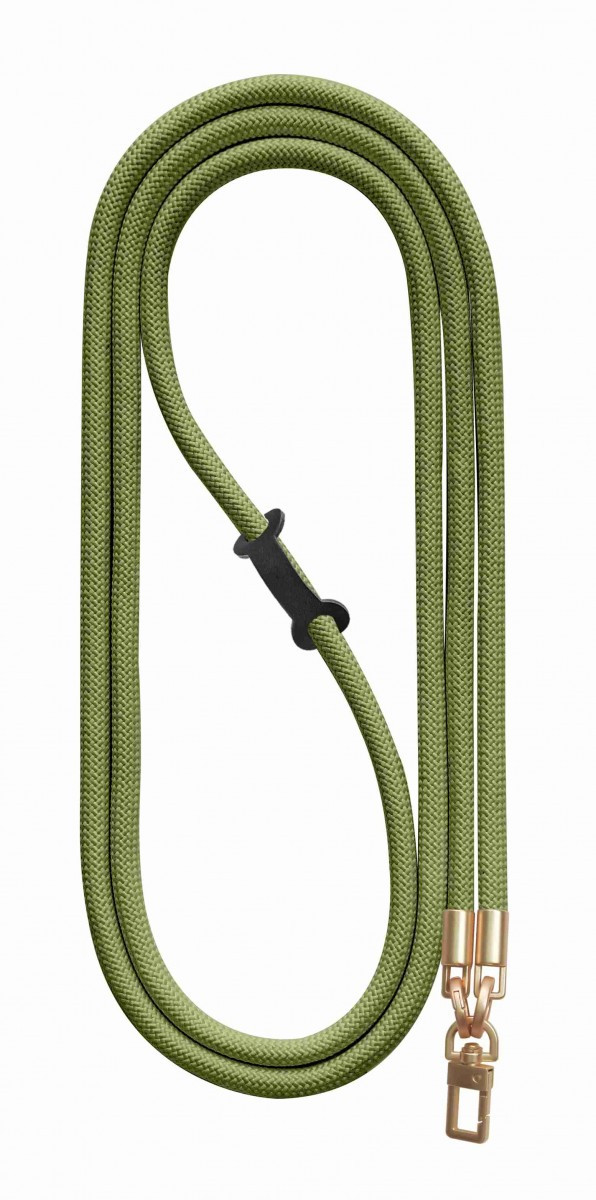 Luxusní šňůrka na mobil TopQ Royal Cord Gold zelená 8 mm 128871