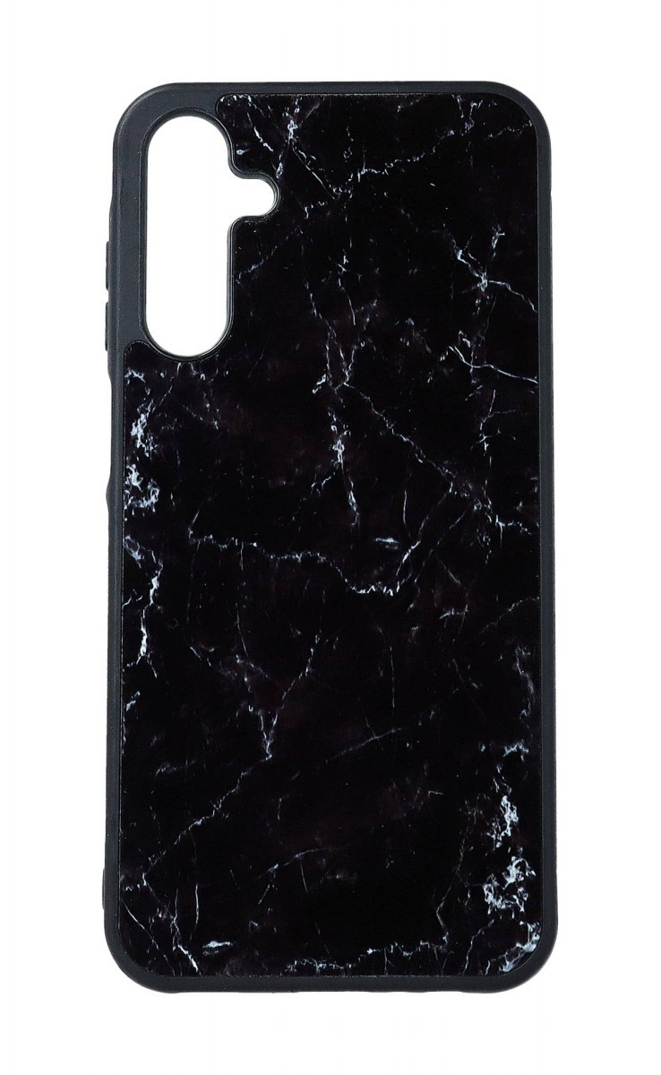 Kryt TopQ Marble Samsung A15 pevný Smoky Black 128706