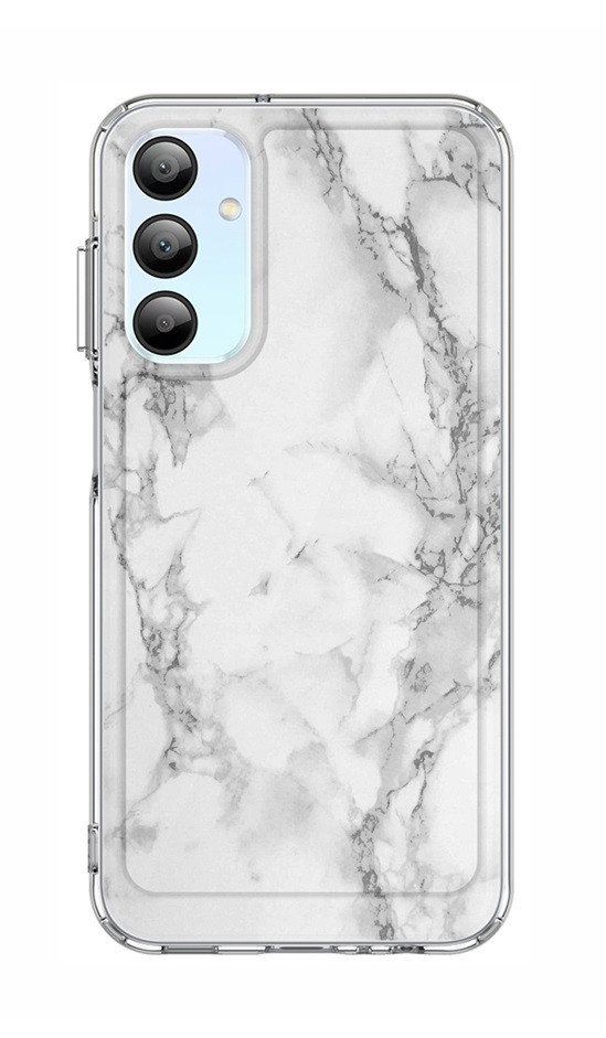 Kryt STYLE TopQ Samsung A15 pevný Mramor bílý 128704
