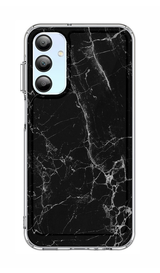 Kryt STYLE TopQ Samsung A15 pevný Mramor černý 128681