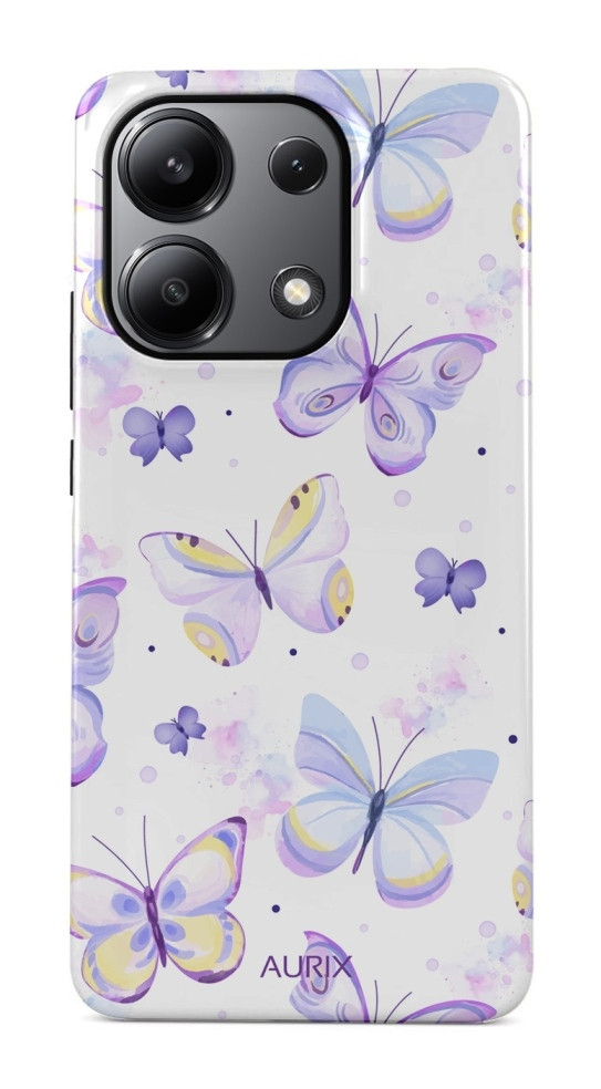 Kryt AURIX Xiaomi Redmi Note 13 Pro pevný Butterflies 127008