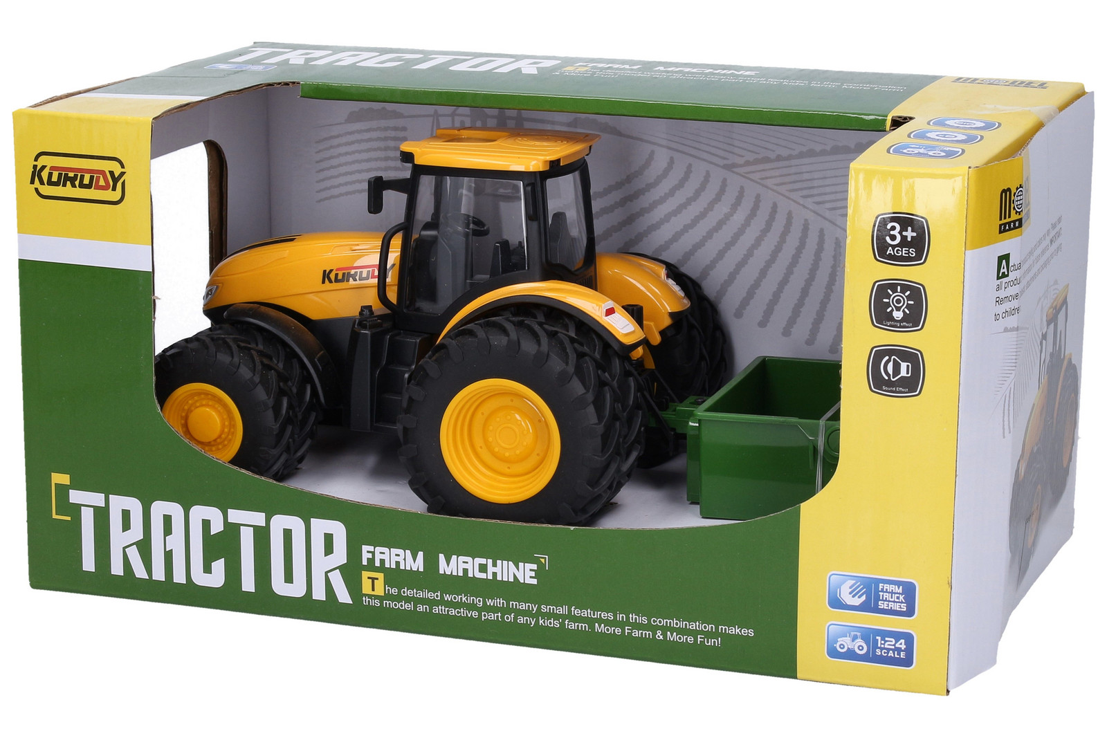 Traktor s příslušenstvím a efekty 27,5 cm