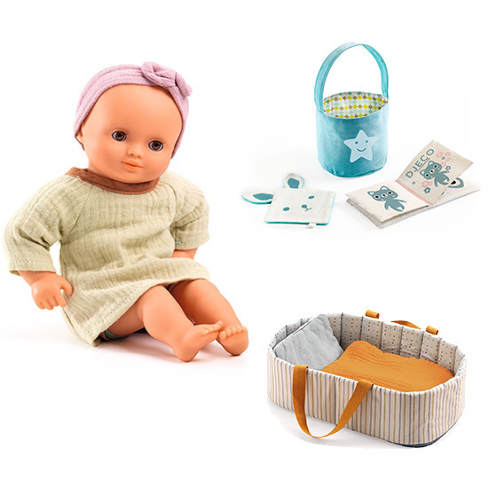 Balíček Baby Pomea s panenkou Pistache - výbavička pro klidný spánek
