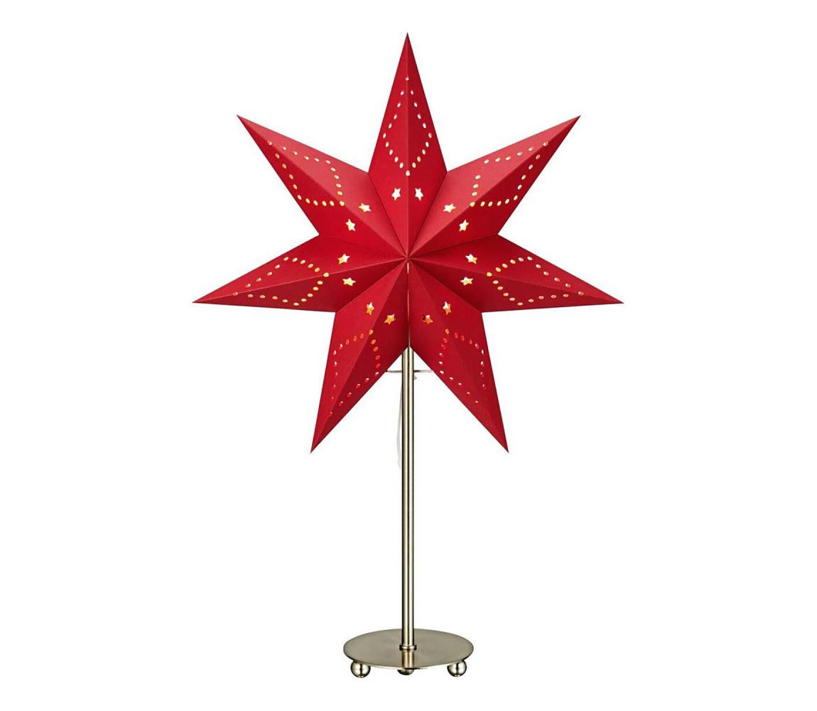 Markslöjd Markslöjd 705544 - Vánoční dekorace SATURNUS 1xE14/25W/230V 35 cm červená