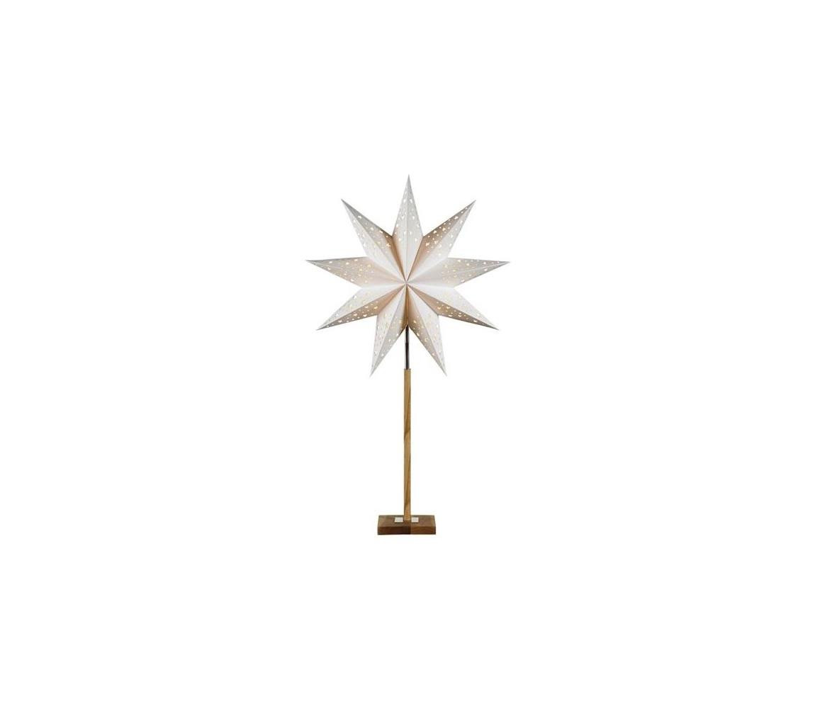 Markslöjd Markslöjd 706042 - Vánoční dekorace SOLVALAA 1xE14/25W/230V bílá/dřevo