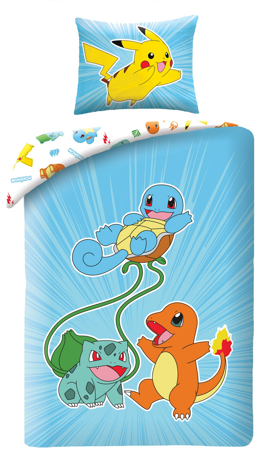 Halantex Povlečení z mikrovlákna 140x200 + 70x90 cm - Pokémon 