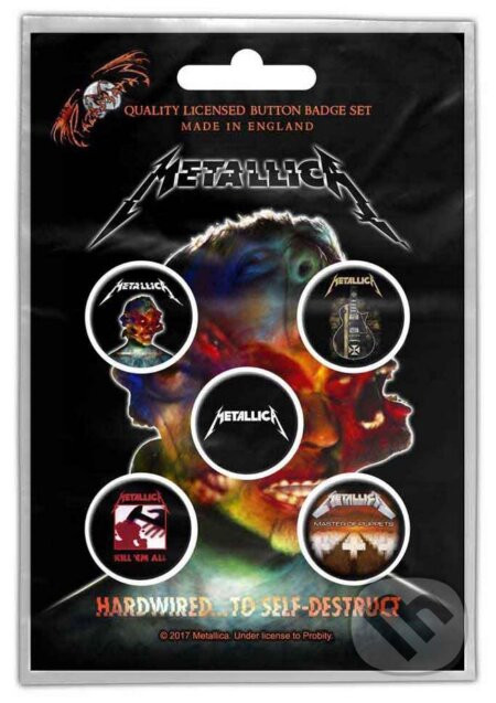 Set 5 odznakov Metallica: Hardwired To Self-Destruct - Metallica