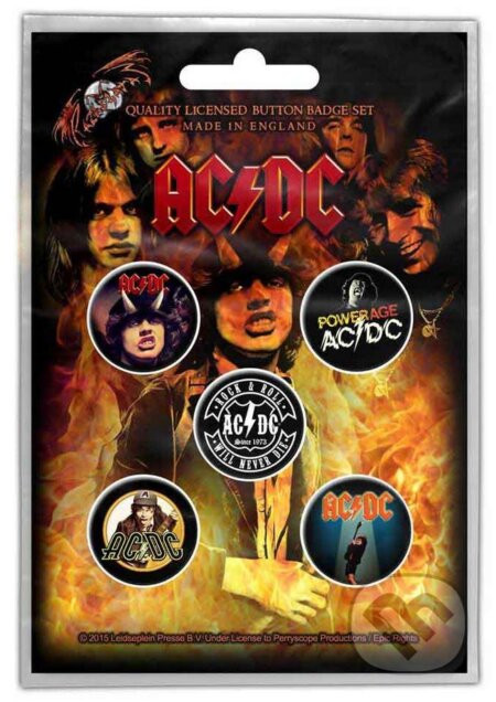 Set 5 odznakov AC/DC: Highway To Hell