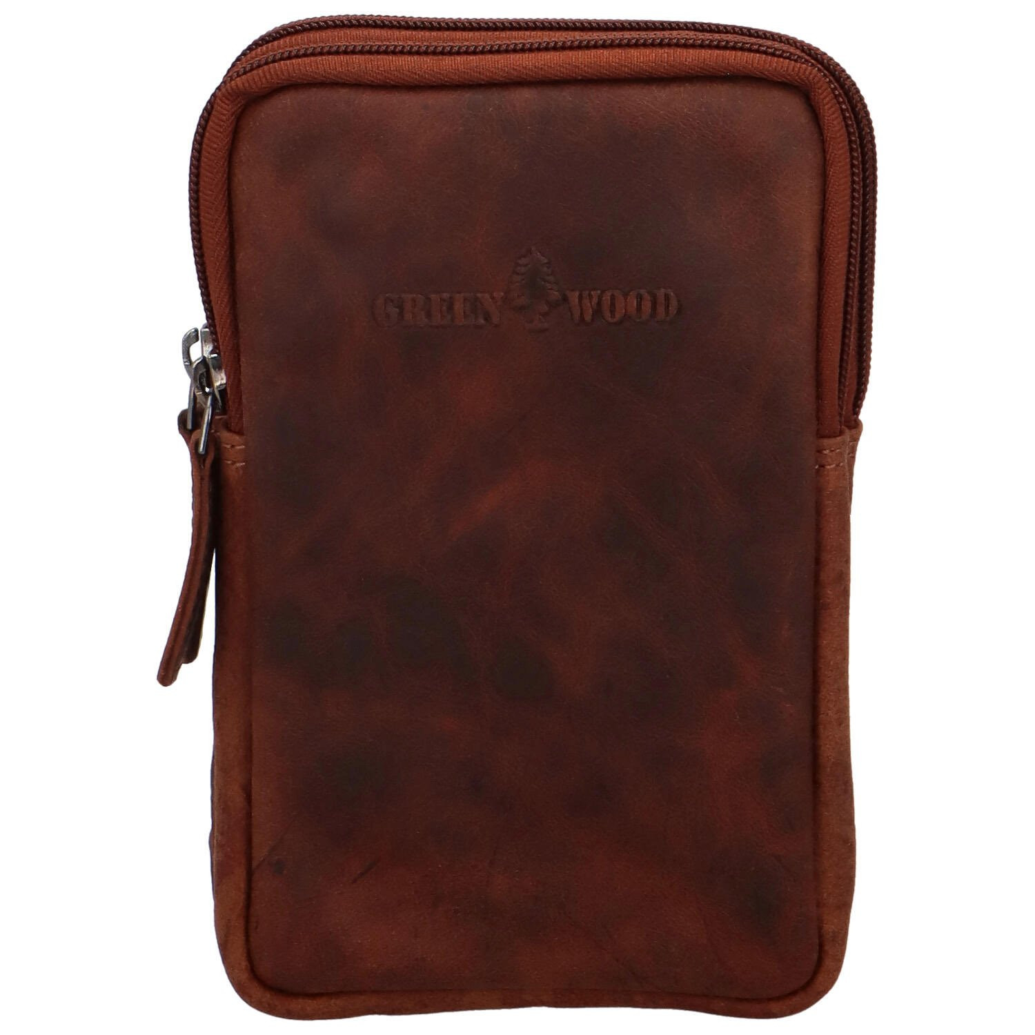 Pánská kožená taška přes rameno hnědá - Greenwood Hagar hnědá