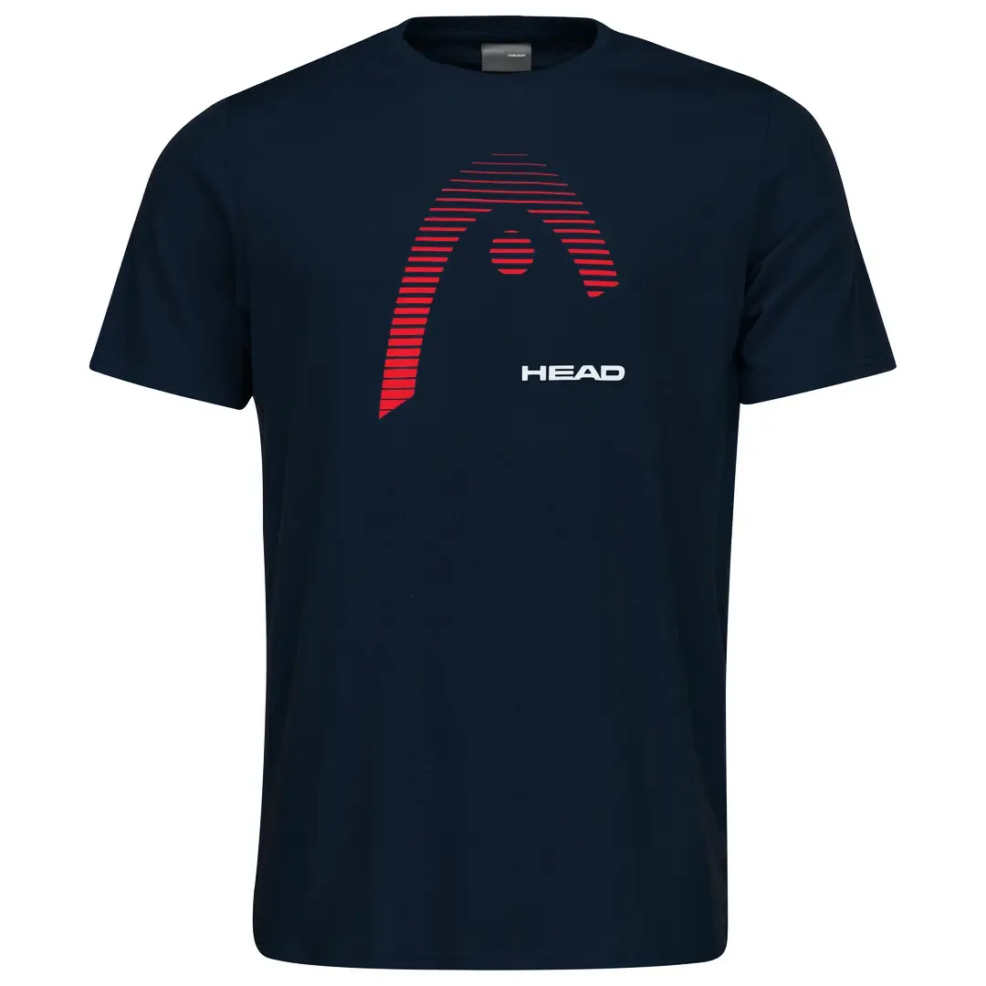 Dětské tričko Head  Club Carl T-Shirt Junior Dark Blue 152 cm