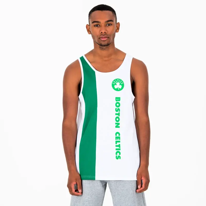 Pánské tričko bez rukávů New Era Team Wordmark Tank NBA Boston Celtics, S