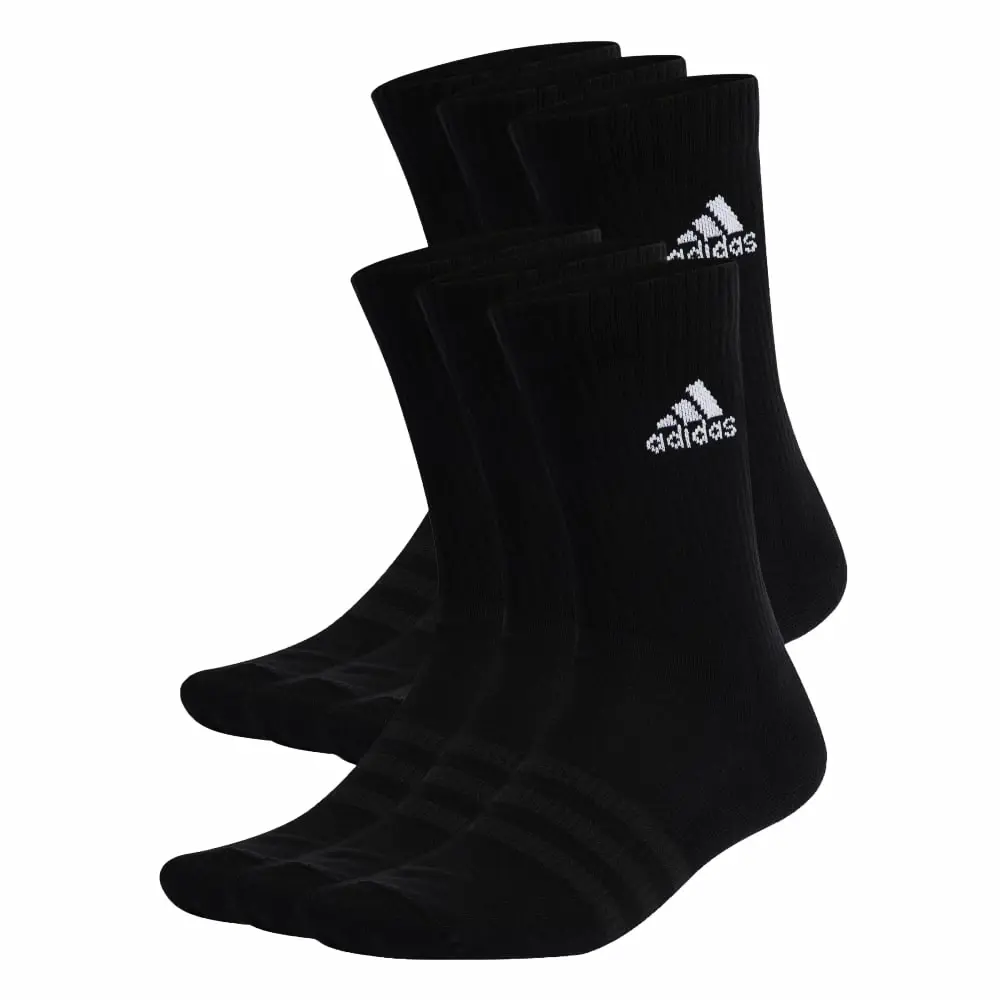 Ponožky adidas  Cushioned Sportswear Crew Socks 6 Pairs Black XL