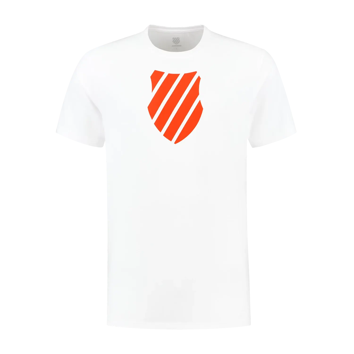 Pánské tričko K-Swiss  Hypercourt Logo Tee Jet White/Spicy Orange M