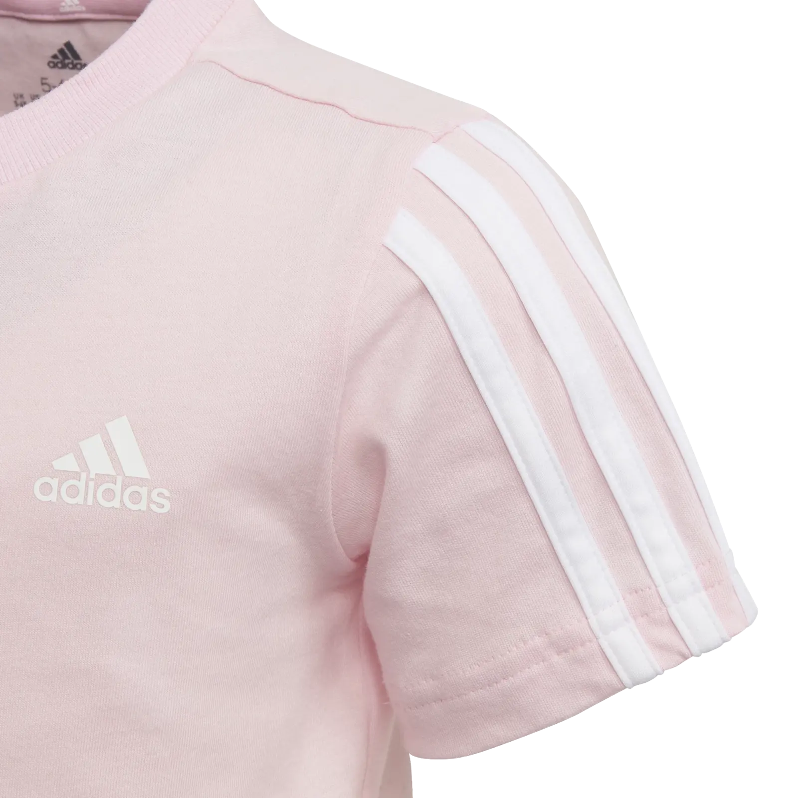 Dětské tričko adidas  Essentials 3-Stripes Clear Pink