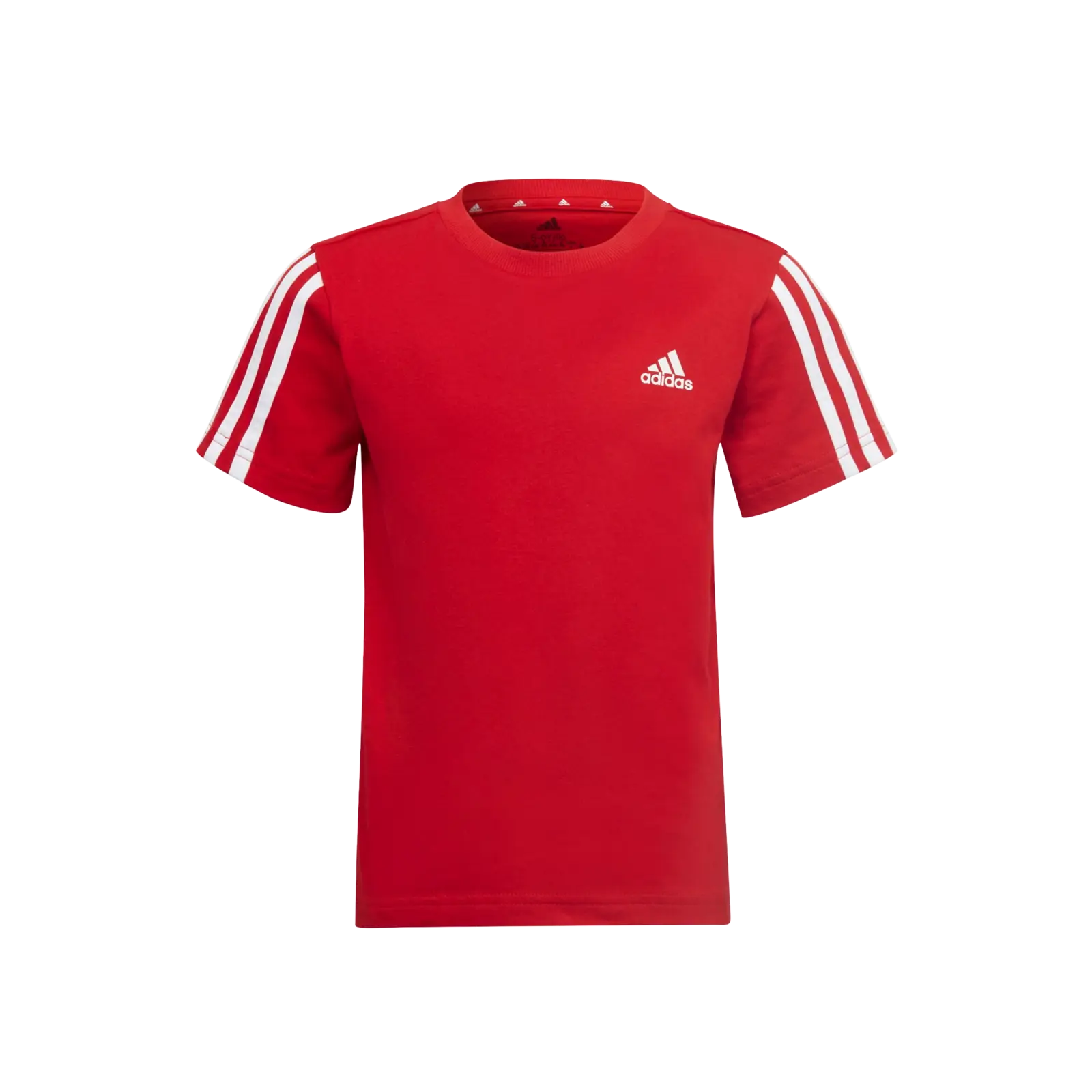 Dětské tričko adidas  Essentials 3-Stripes Tee Vivid Red