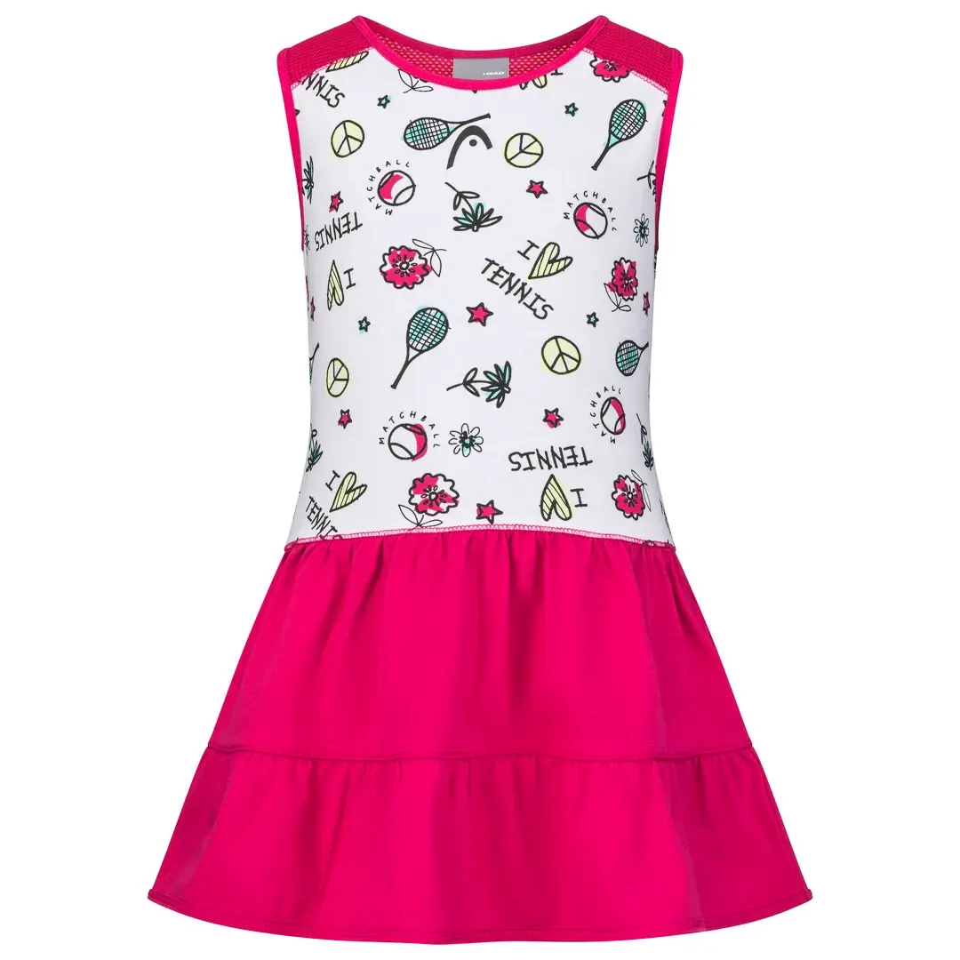 Dívčí šaty Head  Tennis Dress Girls MU 122 cm