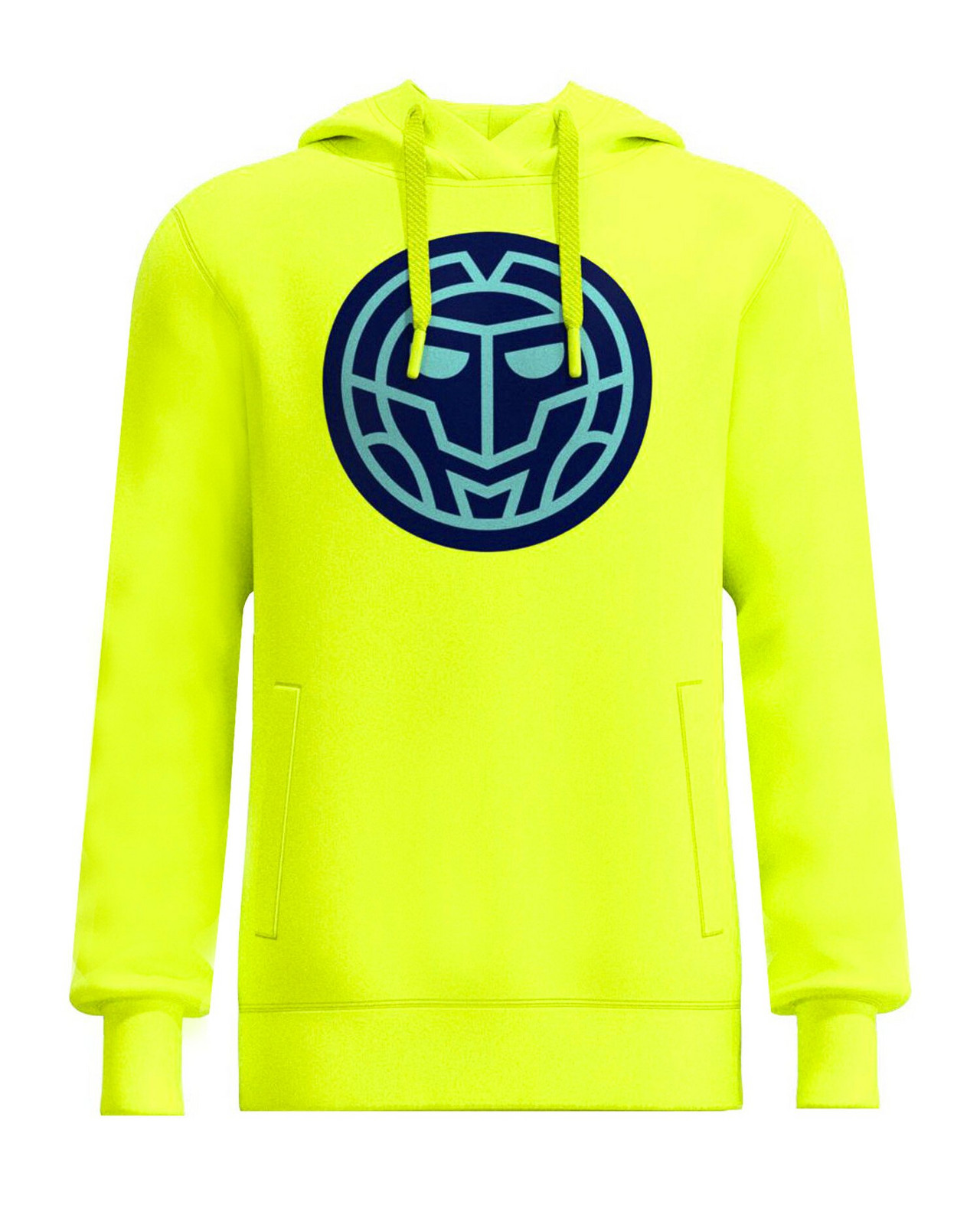 Pánská mikina BIDI BADU  Grafic Illumination Chill Hoody Neon Yellow L