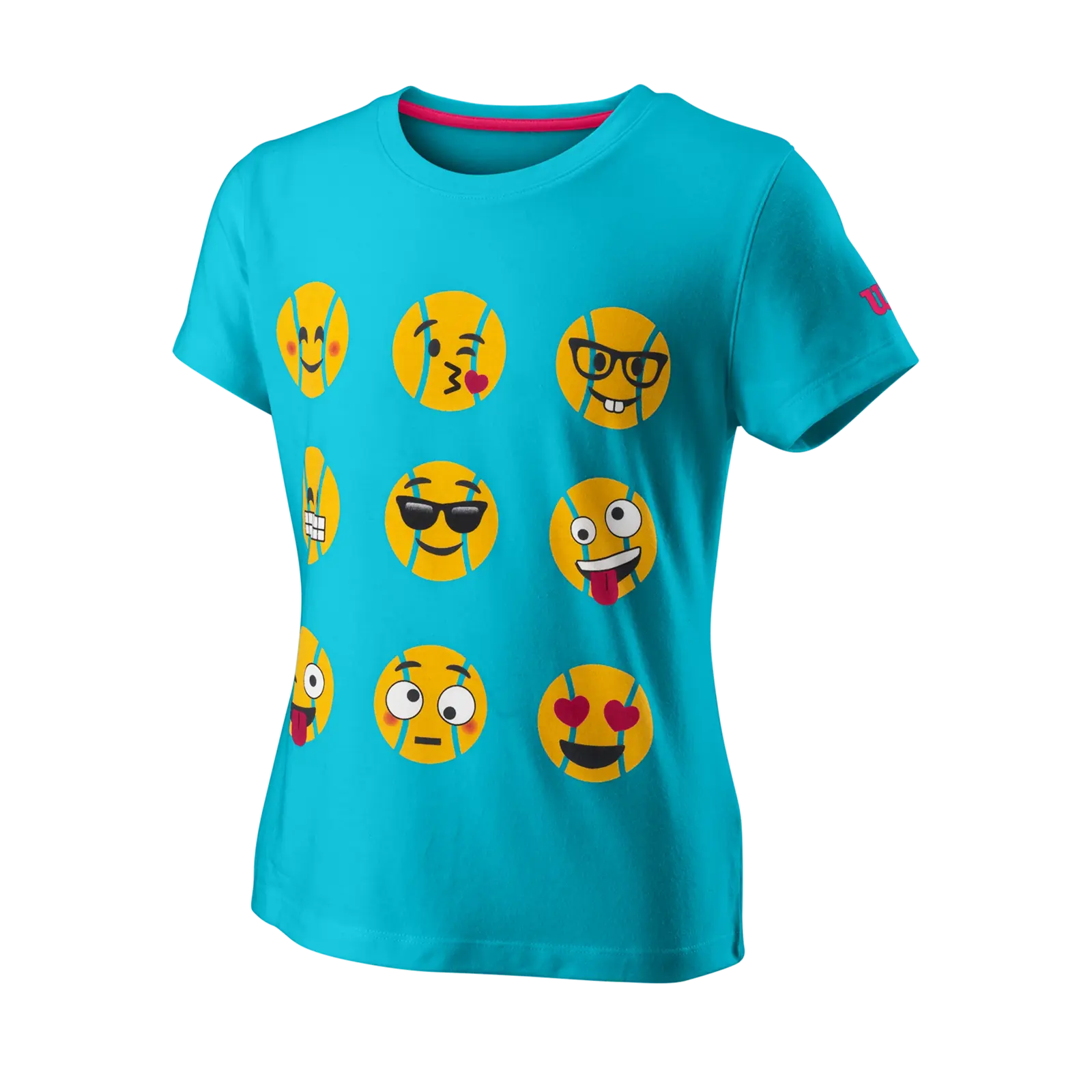 Dívčí tričko Wilson  Emoti-Fun Tech Tee G Scuba Blue M