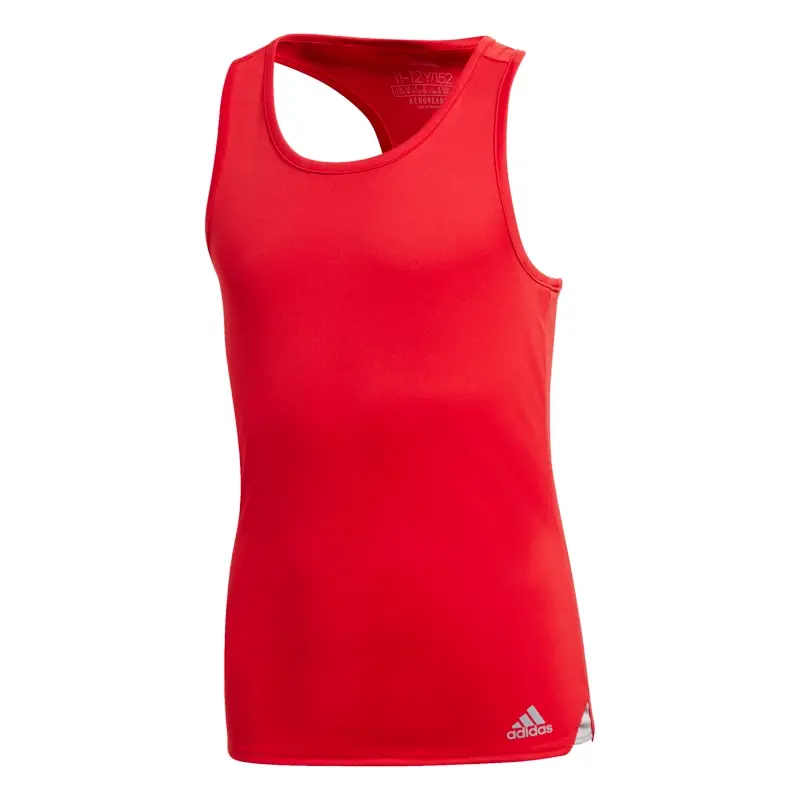 Dívčí tílko adidas  Club Tank Red 140 cm