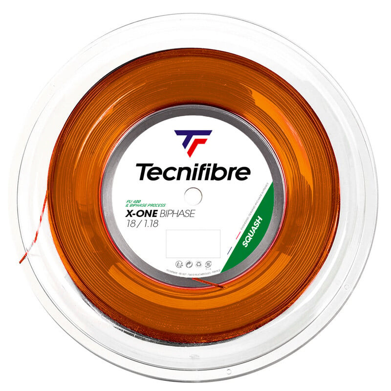 Squashový výplet Tecnifibre  String X-One Orange 1,18 mm -  200 m