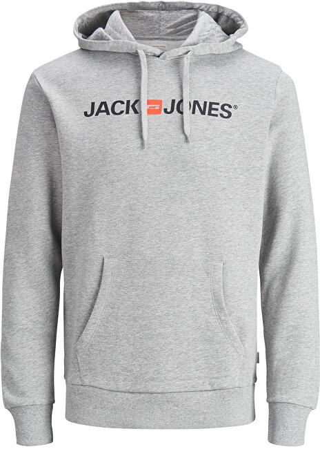 Jack&Jones Pánská mikina Regular Fit JJECORP 12137054 Light Grey Melange S