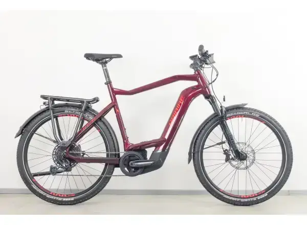 Haibike Trekking 11 High trekové elektrokolo Tuscan/Neon Red Gloss PROVĚŘENO vel. XL