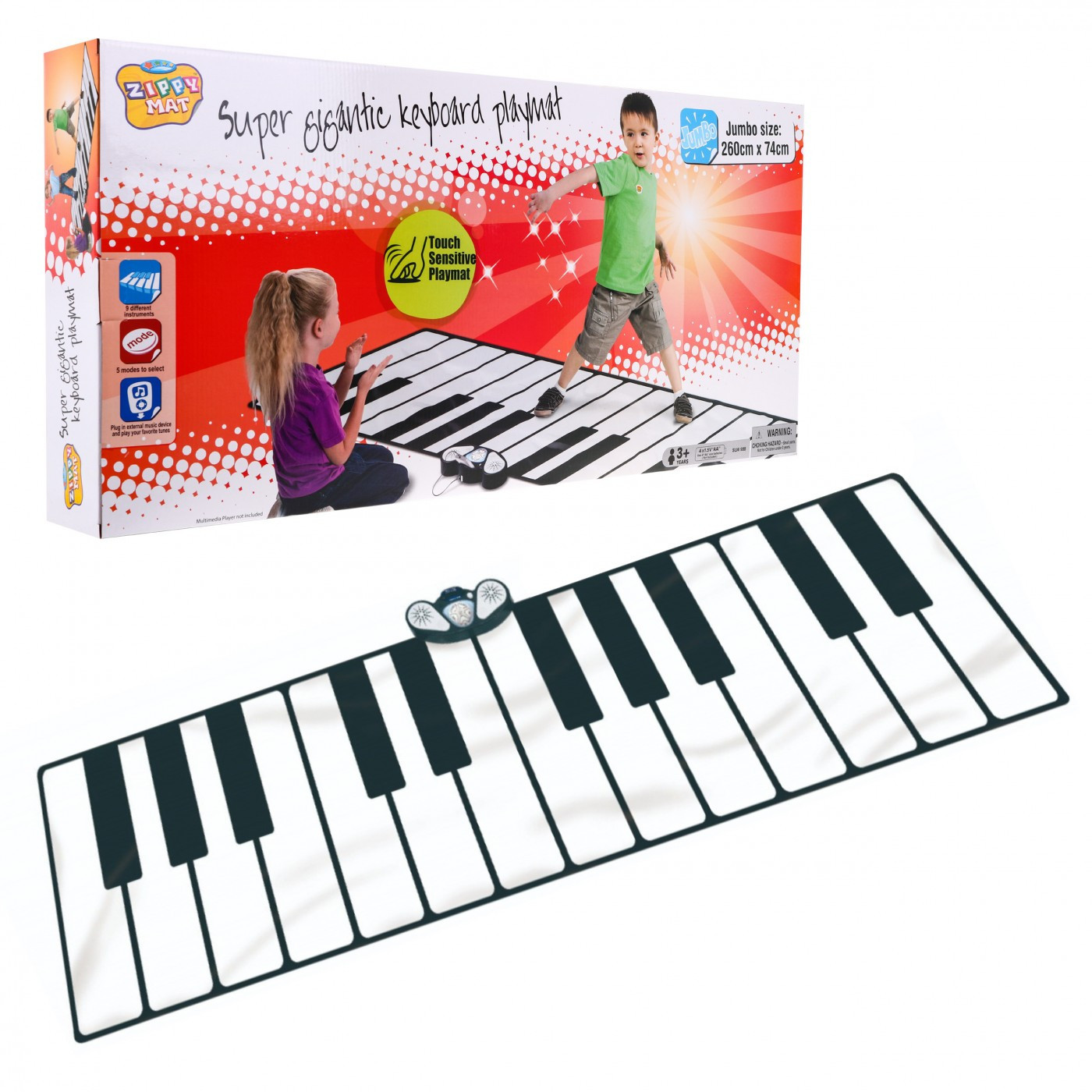 mamido Hudební podložka piano