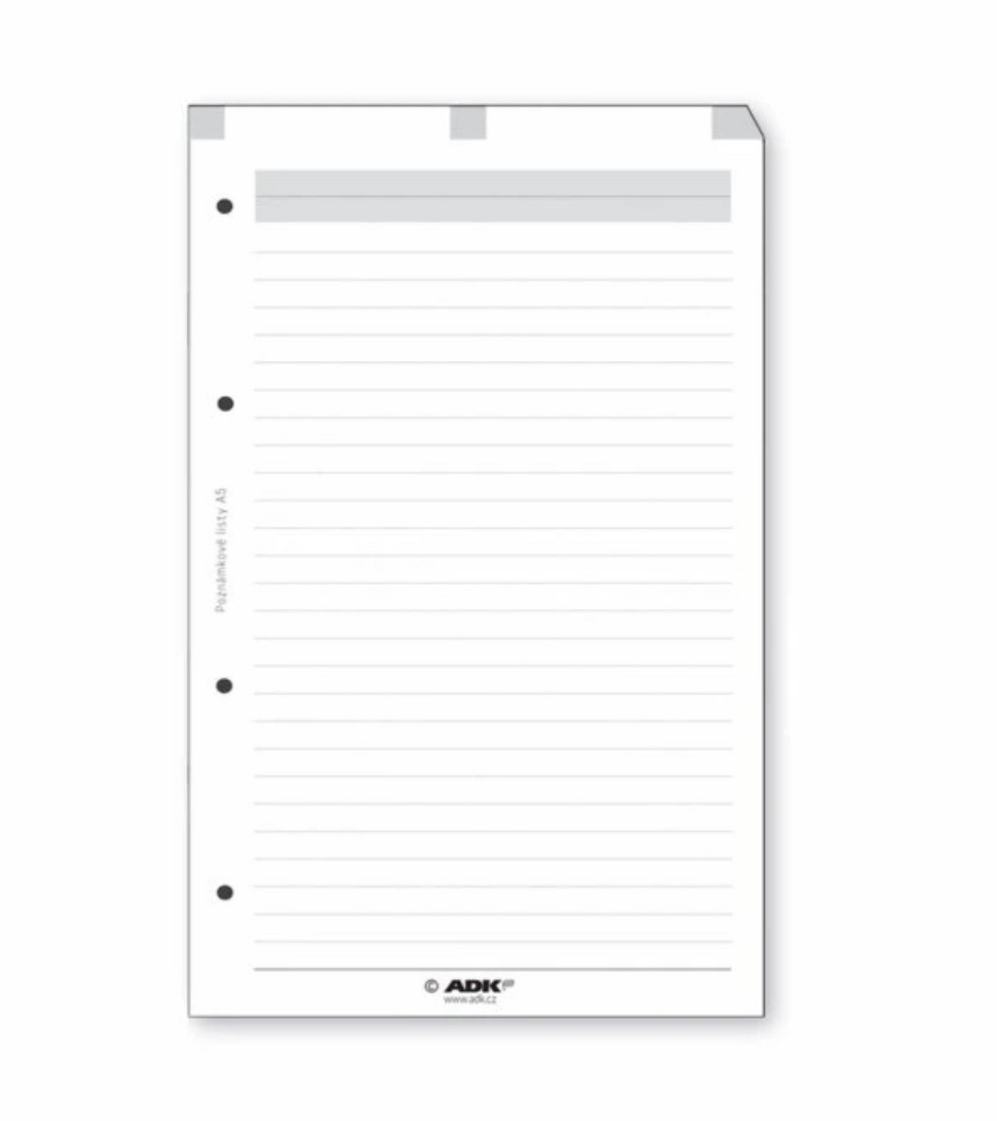 Formulář ADK Poznámkové listy - A5, 50 listů
