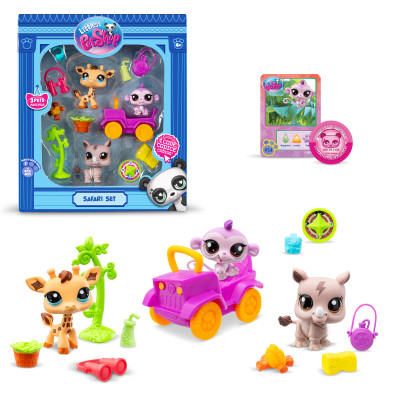 Littlest Pet Shop 3 zvířátka Safari