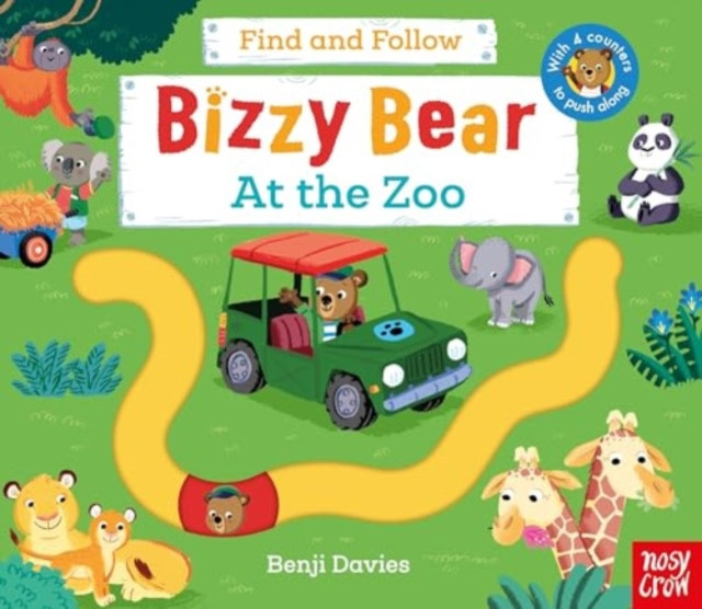 Bizzy Bear: Find and Follow At the Zoo(Board book)