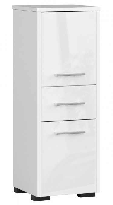 Koupelnová skříňka FIN 30 2D 1SZ 85 cm bílá, lesk