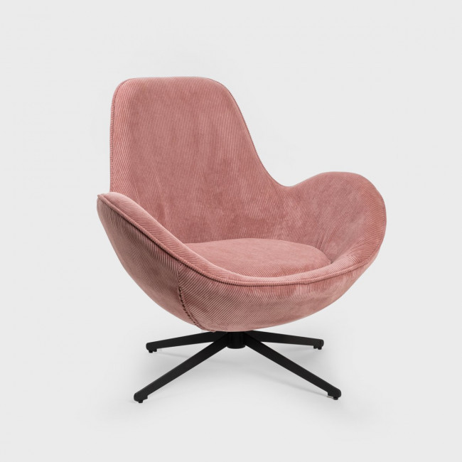 Křeslo LUNAIRE manšestrové, růžové 710070